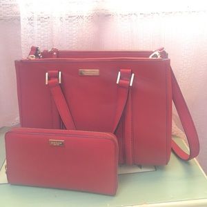 Kate spade purse + wallet set